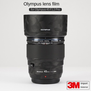 สติกเกอร์ฟิล์มกันรอยเลนส์ ลายพราง ผิวด้าน 3M สําหรับ Olympus 45 F1.2 Pro 45-1.2