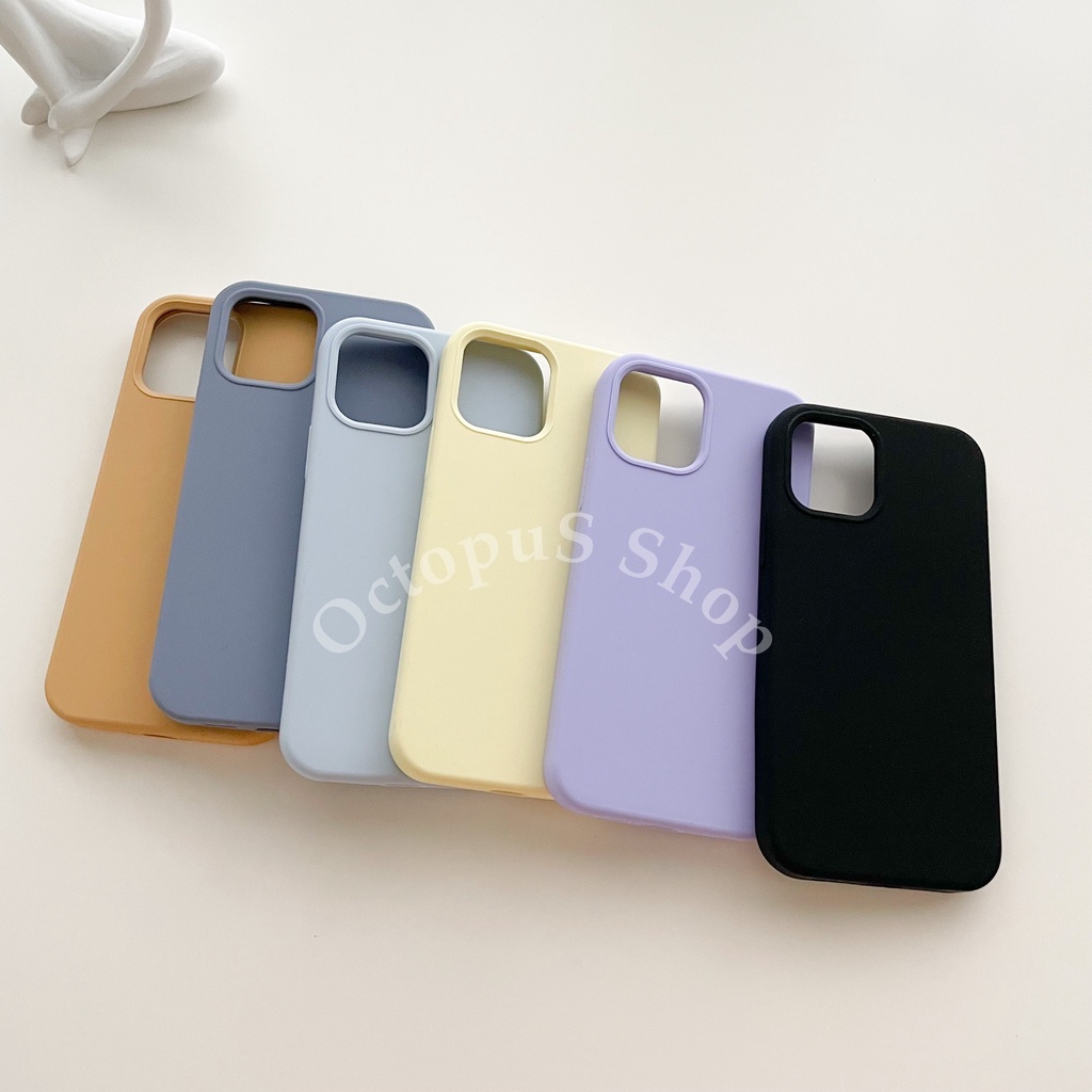 (สำหรับ 13 - 15 pro max) เคสซิลิโคน สีพื้น ไม่มีโลโก้ เคสเนื้อซิลิโคน เคสบุกำมะหยี่ ลบรอยปากกาได้ ***พร้อมส่ง*** ปิดท้าย