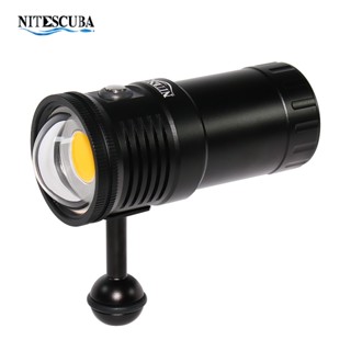 Nsv60 ไฟฉายดําน้ํา 6000 Lumen High CRI=90 กันน้ํา 100 ม. พร้อมที่ชาร์จเร็ว สําหรับถ่ายภาพใต้น้ํา