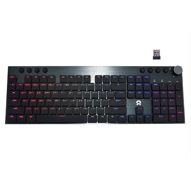 OKER K489 WIRED THREE MODES MECHANICAL GAMING KEYBOARD