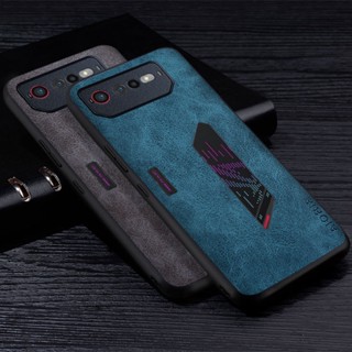 เคสโทรศัพท์มือถือหนัง PU พรีเมี่ยม กันรอยขีดข่วน คุณภาพสูง สําหรับ asus rog phone 6 asus rog phone 6