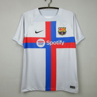 เสื้อบาร์เซโลนา Barselona Thrid AAA เสื้อฟุตบอลเกรดแฟนบอล 2022/23