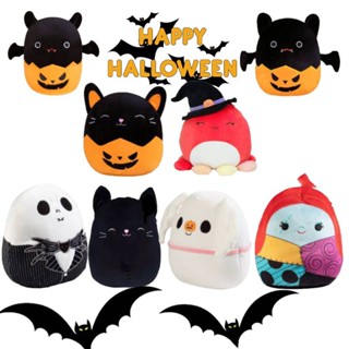 Halloween 11.81in Squishmallows The Nightmare Before Christmas Jack Sally Bat Pumpkin Plush toys Cartoon Devil Soft Models Kids Holiday Gifts Kids Room Decoration