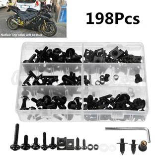 CNC 198PCS Complete Fairing Bolts Screw M5 M6  For Suzuki SV650 SV1000 GSF400 GSF1200 GS500 V-strom 650 1000 Bandit 400