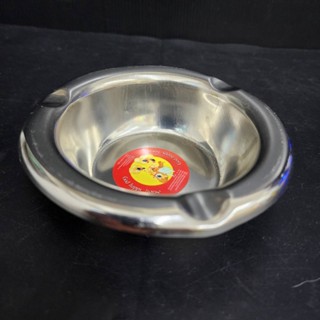 ที่เขี่ยบุหรี Ashtray ทำจากแสตนเลส เส้นผ่าศูนญ์กลาง 12 cm ถอดล้างทำความสะอาดได้ง่าย