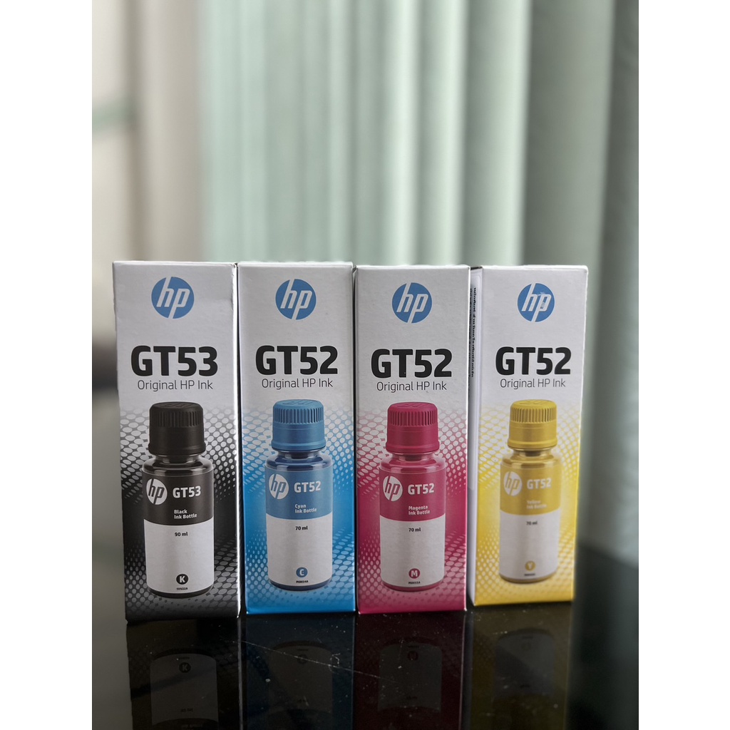 HP GT53(51)BK+GT52 C M Y SET 4 สี แท้ศูนย์ใช้ HP Smart Tank 500,515,615,INK TANK 115/ 315/ 415/ 319/ 419