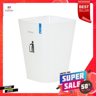 ถังขยะเหลี่ยม ACCO HH-222P 5.5 ลิตร สีขาวSQUARE DUSTBIN ACCO HH-222P 5.5L WHITE