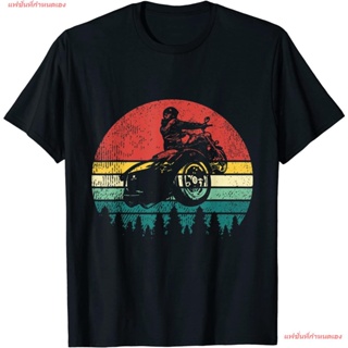 แฟชั่นที่กำหนดเอง แฟชั่นสบายๆ เสื้อ Retro Trike Bike Motorcycle Rider Triker Gift T-Shirt Cotton เสื้อยืด ผ้าคอตตอน100%