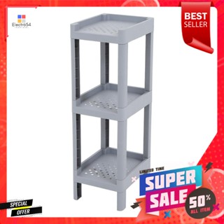 ชั้นวางของแคบ 3 ชั้น STACKO MONO 24x30x76 ซม. สีเทา3-TIER NARROW SHELVING UNIT STACKO MONO 24X30X76CM GREY