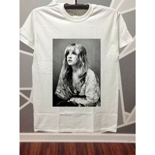 แฟชั่นยูนิเซ็กซ์   - เสื้อยืด ลายนักร้อง Stevie Nicks Fleetwood Mac 60s Made in USA สําหรับผู้ชาย