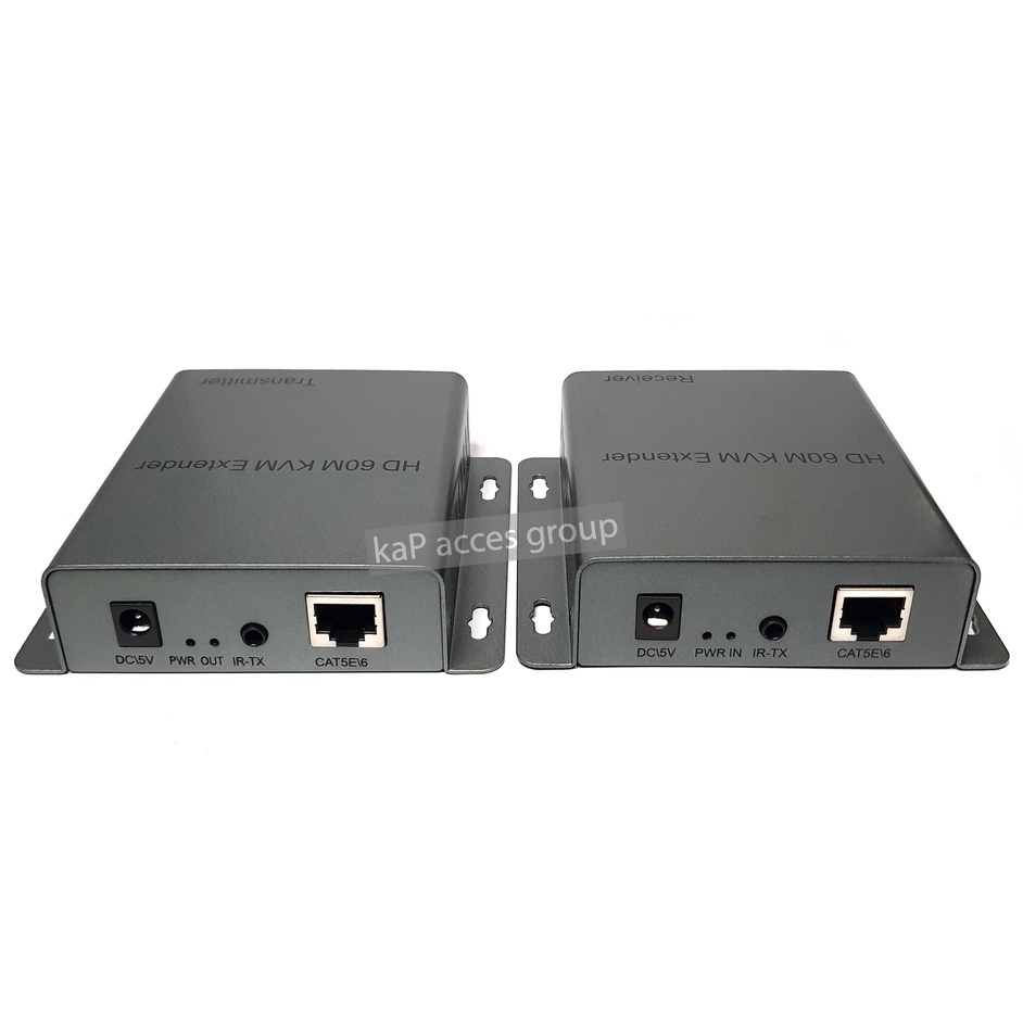 HDMI USB KVM Extender Via Cat5e/6 RJ45 Cable 1080P 60M HDMI to RJ45 with USB Extendor Transmitter Su