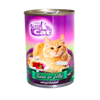 อาหารแมว Catty Cat Canned Food 6x400 G in Jelly อาหารแมวในเยลลี่ Tuna in Jelly ปลาทูน่าในเยลลี่ (CF14)