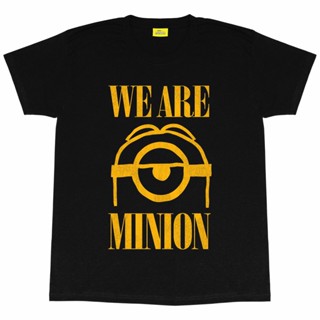 เสื้อแฟชั่นผญ2022 อื่นๆ เสื้อยืดตัวอักษรไวนิลคุณภาพสูง Minions We Are Minion T-Shirt for Menคนอ้วน