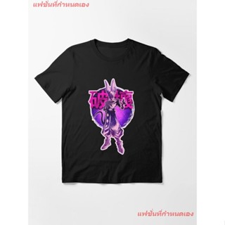 ดราก้อนบอล Dragon Ball บีรุส KING BEERUS Essential T-Shirt เสื้อลายการตูน พิมลาย ผู้หญิง เสื้อยืดผู้ชาย