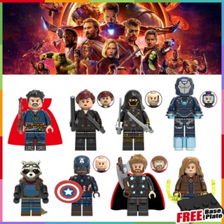 ฟิกเกอร์ Pepper MK49 Captain Marvel Black Widow Marvel The Avengers Rocket Raccoon Hawkeye ขนาดเล็ก ของเล่นสําหรับเด็ก