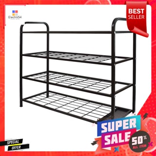 ชั้นวางรองเท้า 4 ชั้น พร้อมที่เก็บร่ม STACKO NOBLE 80x30x68 ซม. สีน้ำตาล4-TIER SHOE RACK WITH UMBRELLA STAND STACKO NOBL