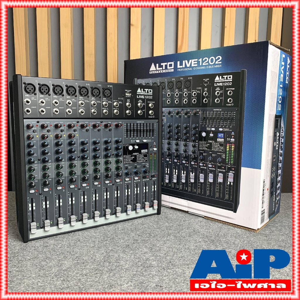 ALTO LIVE-1202 MIXER เครื่องแต่งเสียง เครื่องปรับแต่งเสียง เครื่องเสียง มิกเชอร์ มิกซ์ LIVE 1202 LIVE1202 เอไอ-ไพศาล - รูปที่ 2