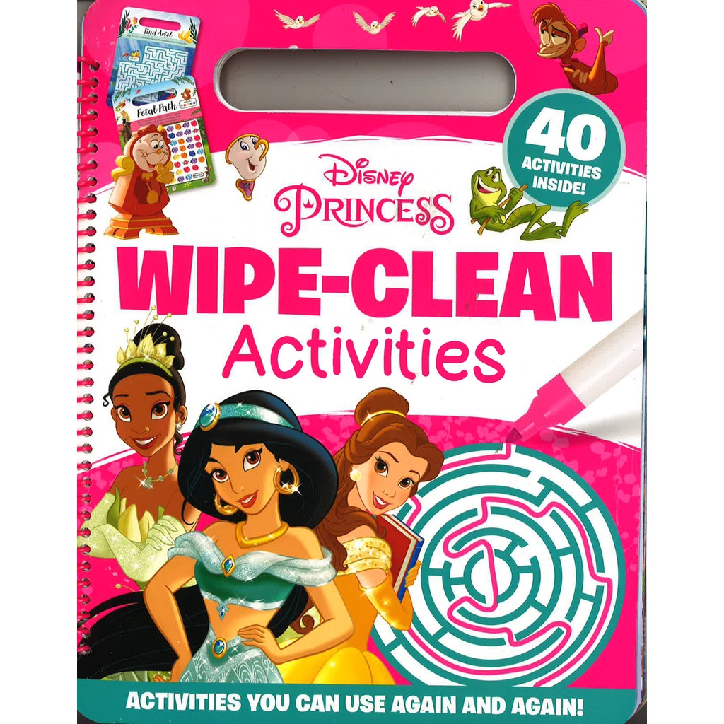 BBW หนังสือ *Wipe Clean Disney: Disney Princess Mixed: Wipe-Clean Activities ISBN: 9781838526429