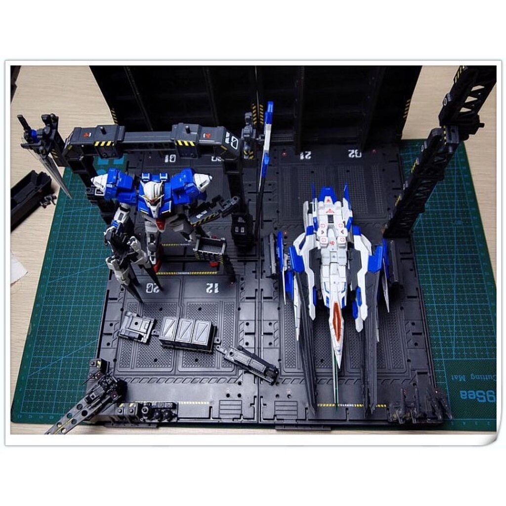 CG Machine Nest Gundam Gunpla โรงเก็บกันดั้ม ฐานกันดั้ม กันพลา SET 1 (ABFG) - รูปที่ 7