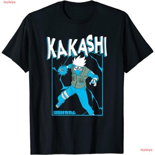 ฮาตาเกะ คาคาชิ Naruto Shippuden Kakashi Chidori T-Shirt เสื้อยืดผู้ชาย ลายการ์ตูน นารูโตะ พิมพ์ลายZE}