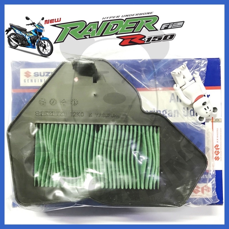 [SUแท้ ] ไส้กรองอากาศ Raider150 Fi (หัวฉีด) Suzukiแท้!!!