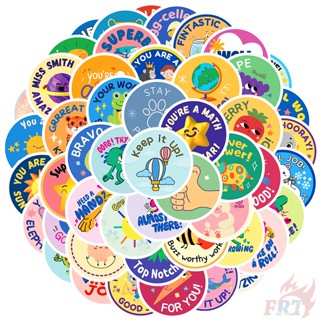 100Pcs/Set ❉ Funny English Kids Reward Series A Round Stickers ❉ DIY Fashion Mixed Doodle Decals Stickers