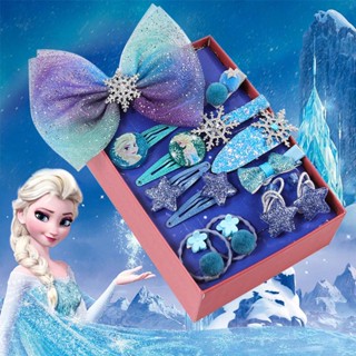 Hot sale！เครื่องประดับผม
 Frozen 2 กิ๊บติดผมเด็กเกาหลี กิ๊บติดผมเจ้าหญิง Aisha กิ๊บติดผมโบว์น่ารักสาวยางรัด