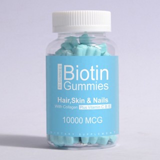 Hair vitamin Biotin gummies ไบโอติน ผสม คอลลาเจน บำรุง ผม เล็บ ผิว จบในเม็ดเดียว Kovy hair nails skin vitamin 10000mcg