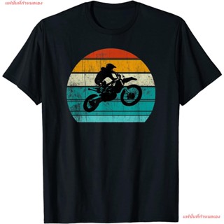 แฟชั่นที่กำหนดเอง แฟชั่นสบายๆ เสื้อ Dirt Bike Motocross Motorcycle Vintage Retro Boys Men T-Shirt Cotton เสื้อยืด ผ้าระบ