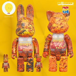 gachabox Nyabrick Rabbrick My First Baby Autumn Leaves 100%+400% set4 - แบร์บริค ของแท้ Be@rbrick Medicom Toy ฟิกเกอร์