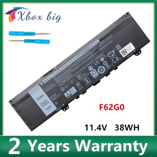 New F62G0 F62GO Laptop Battery For Dell Inspiron 13 7370 7373 7380 7386 Vostro 13-5370 P83G P87G P91G   11.4V 38Wh