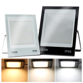 สปอตไลท์  โคมไฟฟลัดไลท์  50W 100W 150W 200W ไฟ LED โคมไฟฟลัดไลท์  กันน้ำได้ Spotlight ไฟกลางแจ้ง ไฟสวน สปอร์ตไลท์