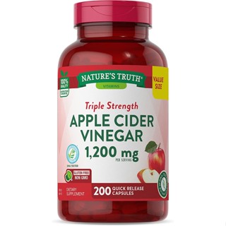 Apple Cider Vinegar 1,200mg - 200 แคปซูล by Natures Truth