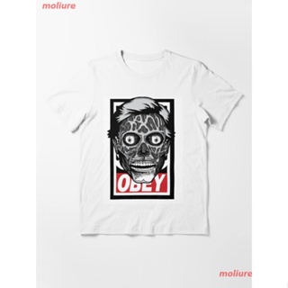 New They Live Obey Essential T-Shirt เสื้อยืด ดพิมพ์ลาย ดผ้าเด้ง คอกลม cotton ความนิยม discount Unisex