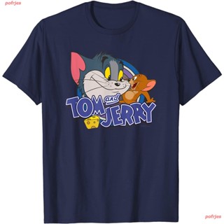 บางใส่เดินทางpofrjes ไตล์เกาหลี เสื้อยืดแฟชั่นเกาหลีสำ Tom And Jerry Friendly Enemies T-Shirt หรับผู้ชายและผู้หญิง ภาพกา