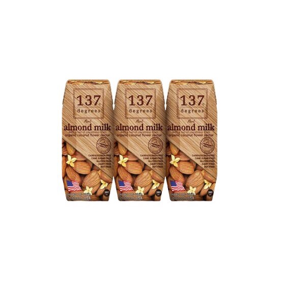 137 Degrees Almond Milk Original 3x180ml. นมอัลมอนด์