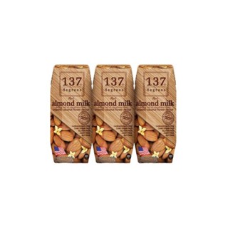 137 Degrees Almond Milk Original 3x180ml. นมอัลมอนด์ นม นมกล่อง นมยูเอชที