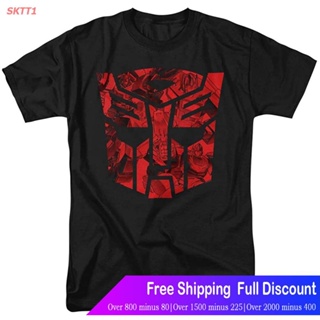 SKTT1 เสื้อยืดกีฬา Transformers Tonal Autobot Unisex Adult T Shirt For Men And Women Sports T-shirt