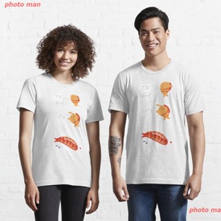 photo man Dragon Ballเสื้อยืด ดราก้อนบอล I love sushi-Dragon ball sushi Essential T-Shirt เสื้อยืดแฟชั่น men