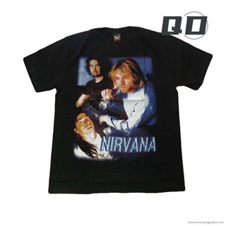 QD เสื้อวง Nirvana T-shirt เสื้อยืดวงร็อค Nirvana S M L XL 2XL 3XL