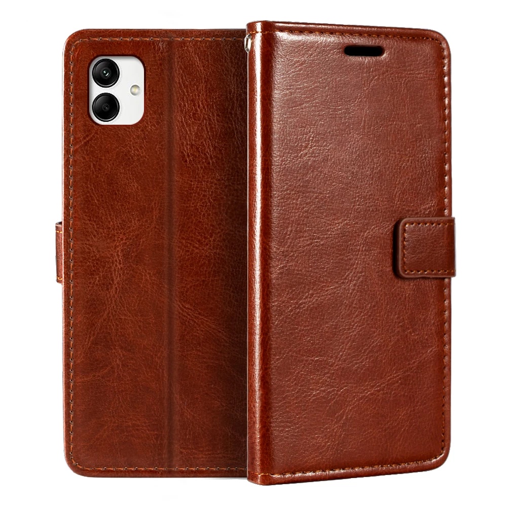 SAMSUNG เคสแบบพับสําหรับSamsung Galaxy A04 4G A045F A045Mกระเป๋าสตางค์ปกหนังPU