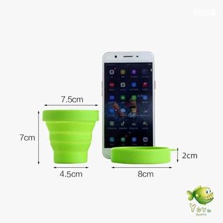 YOYO แก้วน้ำพับได้, แก้วน้ำซิลิโคน ถ้วยยืดไสลด์ silicone folding cup