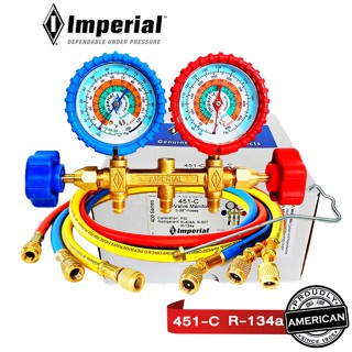 Imperial เกจวัดน้ำยาแอร์อิมพีเรียล 451-C สายเกจ 36  3 เส้น Guages SERVICE MANIFOLD &amp; GAUGES 451-C