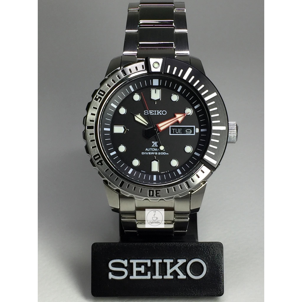 นาฬิกาข้อมือผู้ชาย SEIKO รุ่น SRP587K1 Automatic ตัวเรือนและสายนาฬิกาสแตนเลส หน้าปัดสีดำ รับประกันสินค้าเป็นของแท้