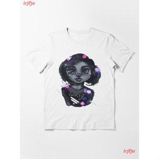 New Pretty Girl Essential T-Shirt เสื้อยืดพิมพ์ลาย เสื้อยืดธีมการ์ตูน คอกลมแฟชั่น เสื้อยืดคู่รัก Unisex