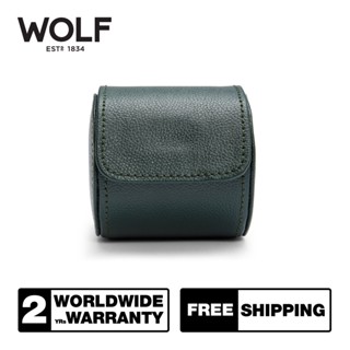 กล่องนาฬิกา WOLF1834 รุ่น BRITISH RACING GREEN SINGLE WATCH ROLL (GREEN)