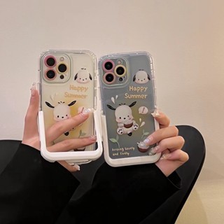 ✨ส่งเชือกเส้นเล็ก✨เคสไอโฟน14 Pro Max 13 12 11 เคส for iPhone 14พลัส พร้อมขาตั้ง การ์ตูน พกง่ายๆ การป้องกันการตก Case