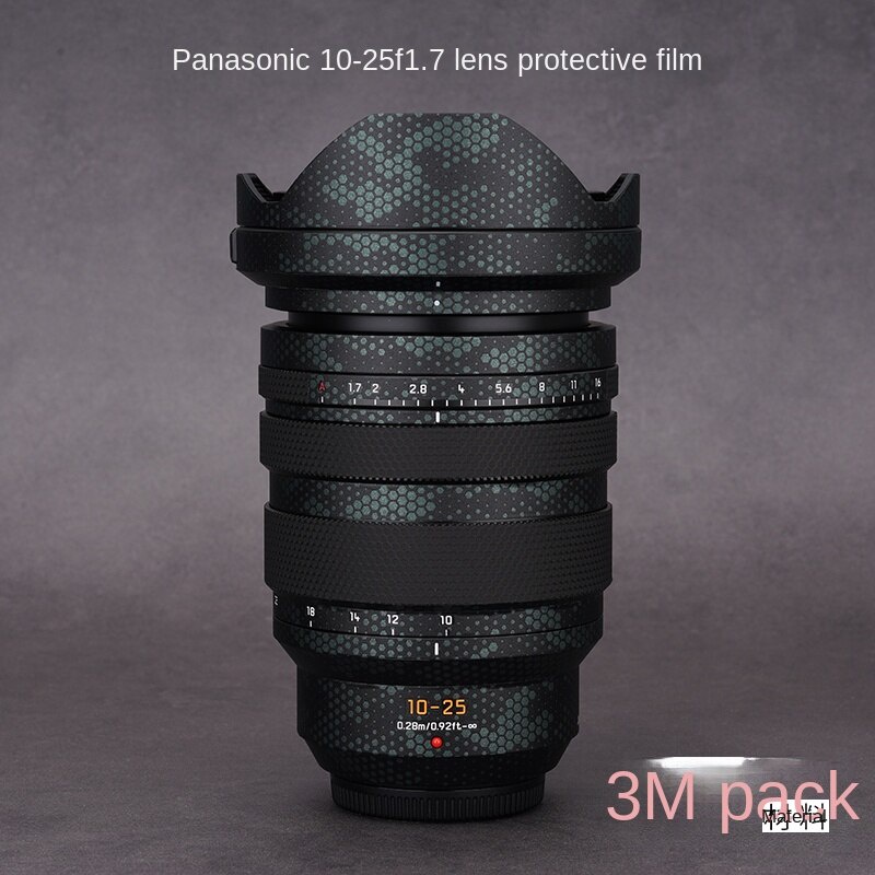 ฟิล์มสติกเกอร์ ป้องกันเลนส์กล้อง สําหรับ Panasonic LUMIX DG 10-25 F1.7 Leica 1025 3M