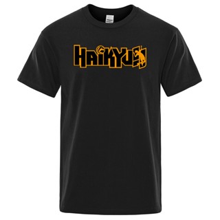 Tee เสื้อแฟชั่นผญ แฟชั่นสี่ฤดูกาลของขวัญฮาโลวีนทุกนัด Haikyuu อะนิเมะเสื้อยืดทีมวอลเลย์บอลเกาหลี p-5