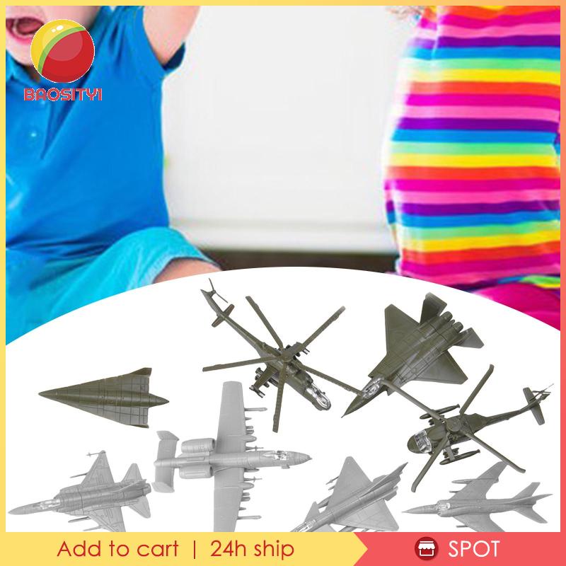 [Baosity1] โมเดลเครื่องบินรบ 4D DIY ของเล่น สําหรับสะสม 8 ชิ้น